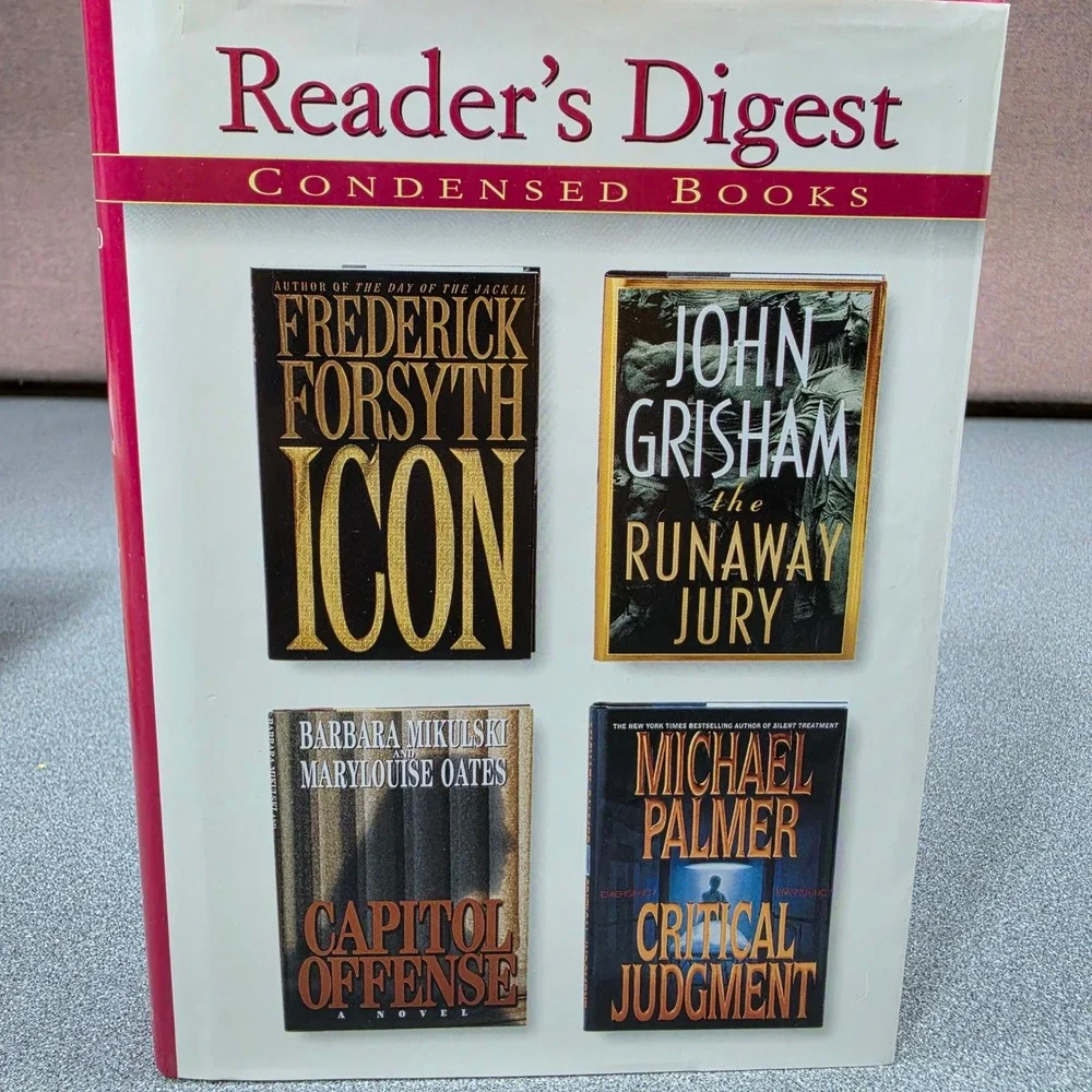 Reader's Digest Condensed Books‎ Set 3 Vol 1995 1997 Grisham Follett Good Multi